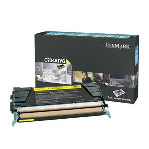 Lexmark C734A1YG toner amarillo (original) C734A1YG 037074 - 1