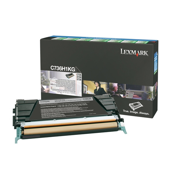 Lexmark C736H1KG toner negro XL (original) C736H1KG 037076 - 1