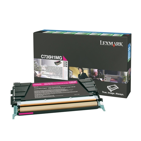 Lexmark C736H1MG toner magenta XL (original) C736H1MG 037080 - 1