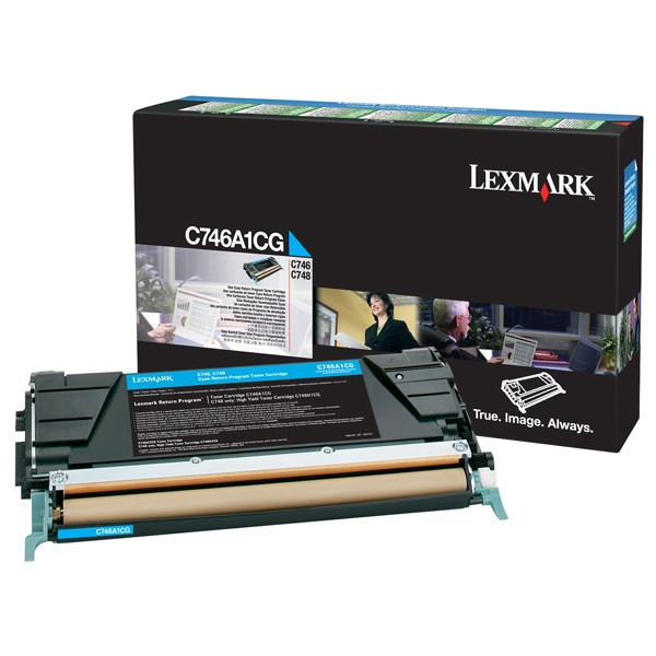 Lexmark C746A1CG toner cian (original) C746A1CG 037208 - 1