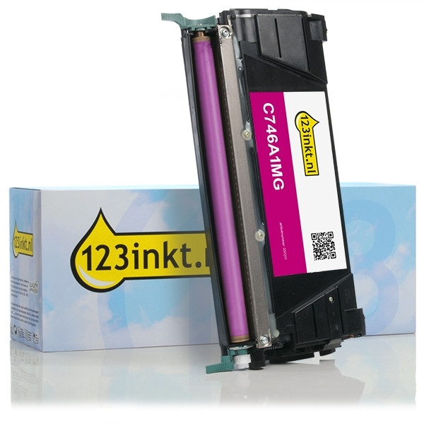 Lexmark C746A1MG toner magenta (marca 123tinta) C746A1MGC 037211 - 1