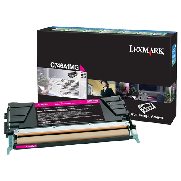 Lexmark C746A1MG toner magenta (original) C746A1MG 037210 - 1