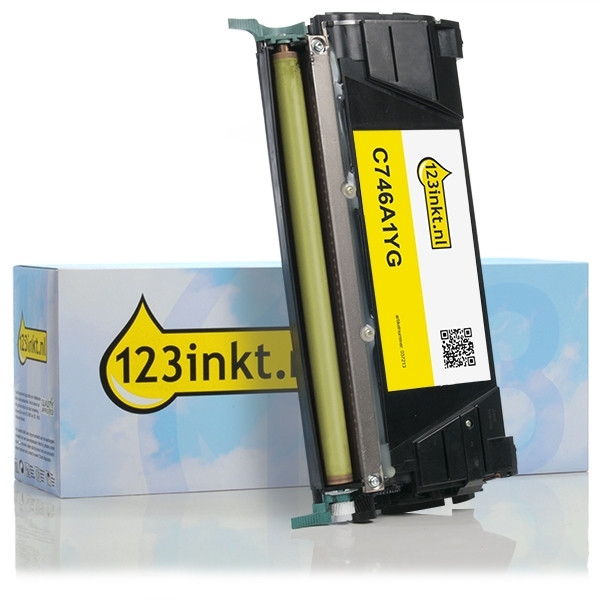 Lexmark C746A1YG toner amarillo (marca 123tinta) C746A1YGC 037213 - 1