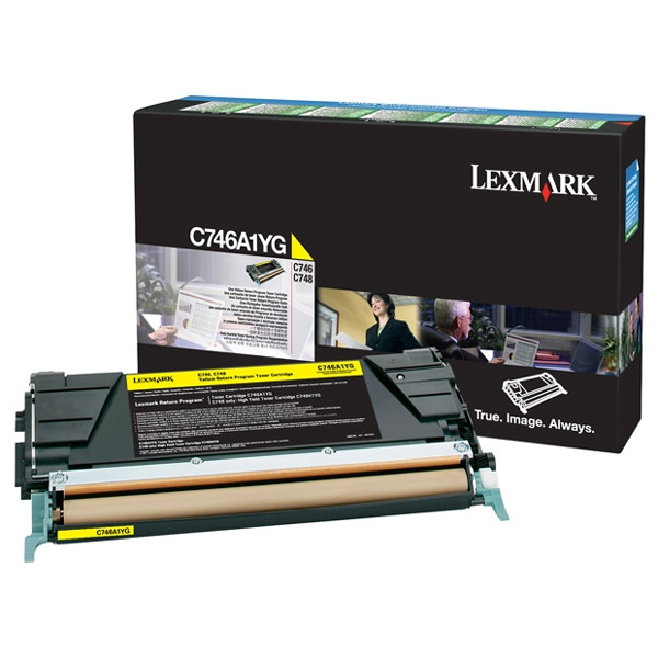 Lexmark C746A1YG toner amarillo (original) C746A1YG 037212 - 1