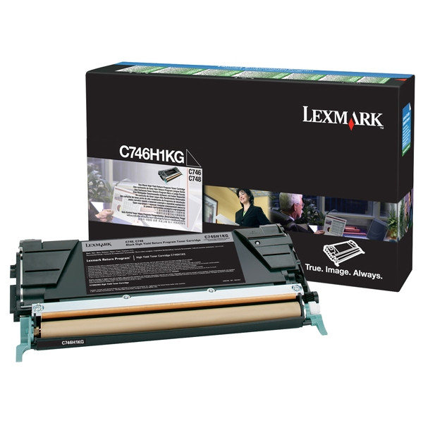 Lexmark C746H1KG toner negro (original) C746H1KG 037200 - 1