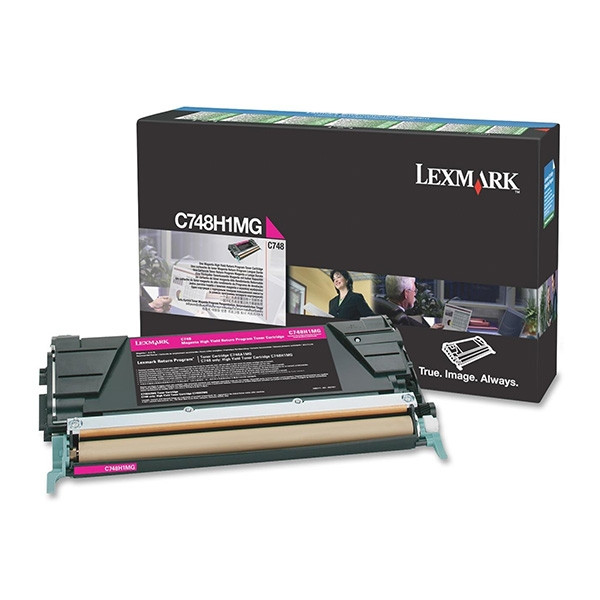 Lexmark C748H1MG toner magenta XL (original) C748H1MG 037204 - 1