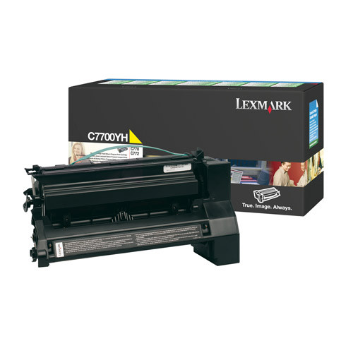 Lexmark C7700YH toner amarillo XL (original) C7700YH 034885 - 1