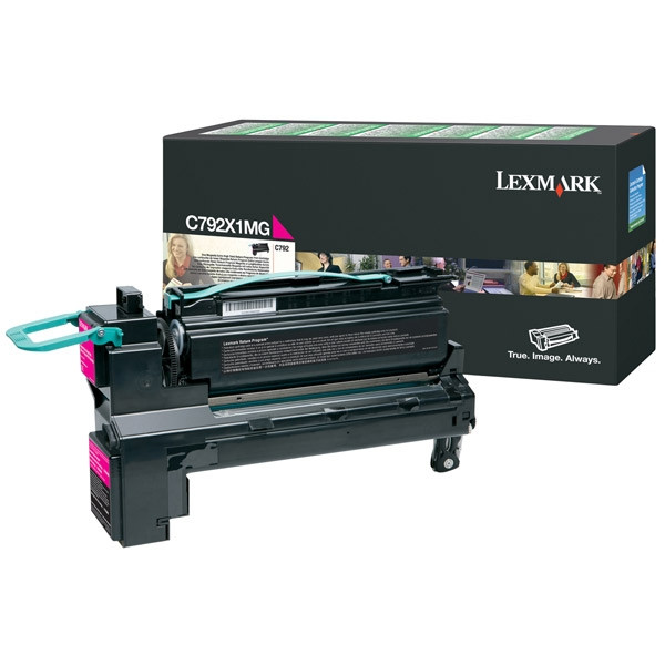 Lexmark C792X1MG toner magenta XL (original) C792X1MG 037158 - 1