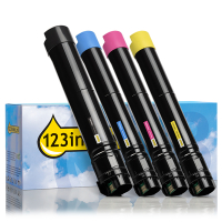 Lexmark C950X2KG, CG, MG, YG toners (marca 123tinta) | Pack negro + 3 colores 131977