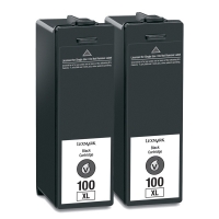 Lexmark Nr.100XL (14N0848) negro pack doble (original) 14N0848 040434