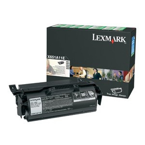 Lexmark X651A11E toner negro (original) X651A11E 037048 - 1