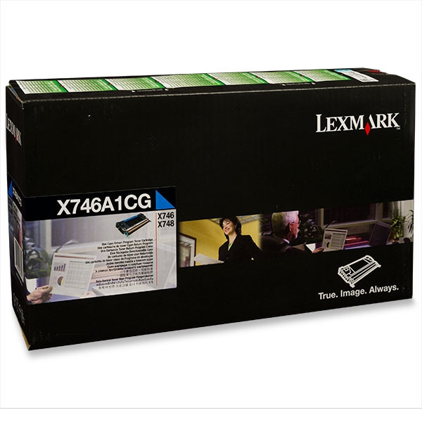 Lexmark X746A1CG toner cian (original) X746A1CG 037222 - 1