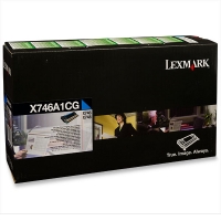 Lexmark X746A1CG toner cian (original) X746A1CG 037222