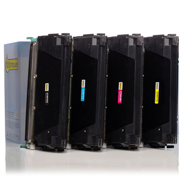 Lexmark X746H1KG, A1CG, A1MG, A1YG toners (marca 123tinta) | Pack negro + 3 colores 130291 - 1