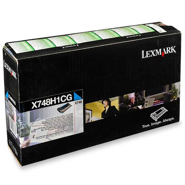 Lexmark X748H1CG toner cian XL (original) X748H1CG 037216 - 1