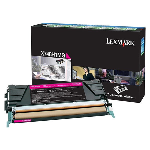 Lexmark X748H1MG toner magenta XL (original) X748H1MG 037218 - 1
