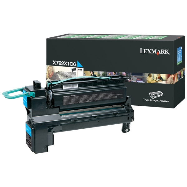 Lexmark X792X1CG toner cian XL (original) X792X1CG 037164 - 1