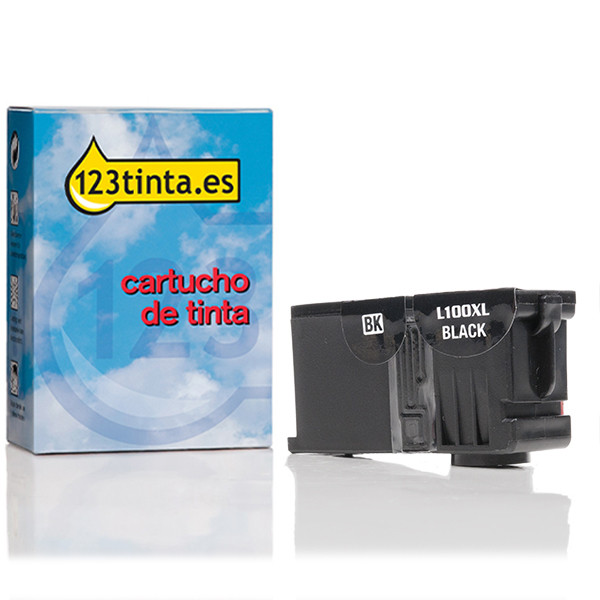 Lexmark nº 100XL (14N1068E) cartucho de tinta negro XL (marca 123tinta) 14N1068EC 040423 - 1