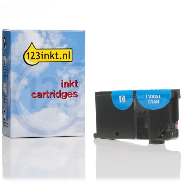 Lexmark nº 100XL (14N1069E) cartucho de tinta cian XL (marca 123tinta) 14N1069EC 040425 - 1