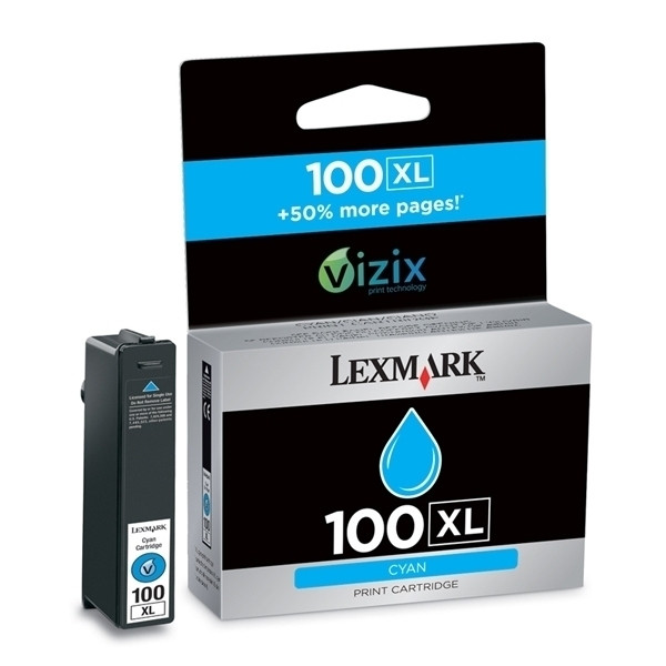 Lexmark nº 100XL (14N1069E) cartucho de tinta cian XL (original) 14N1069E 040424 - 1