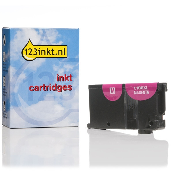 Lexmark nº 100XL (14N1070E) cartucho de tinta magenta XL (marca 123tinta) 14N1070EC 040427 - 1