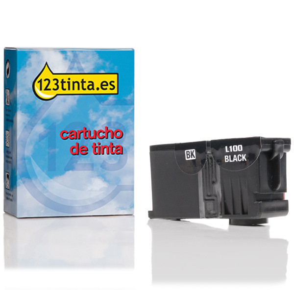 Lexmark nº 100 (14N0820E) cartucho de tinta negro (marca 123tinta) 14N0820EC 040415 - 1