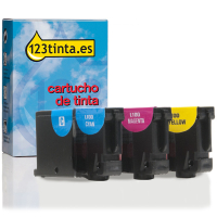 Lexmark nº 100 (14N0849) cartuchos de tinta (marca 123tinta) | Pack 3 colores