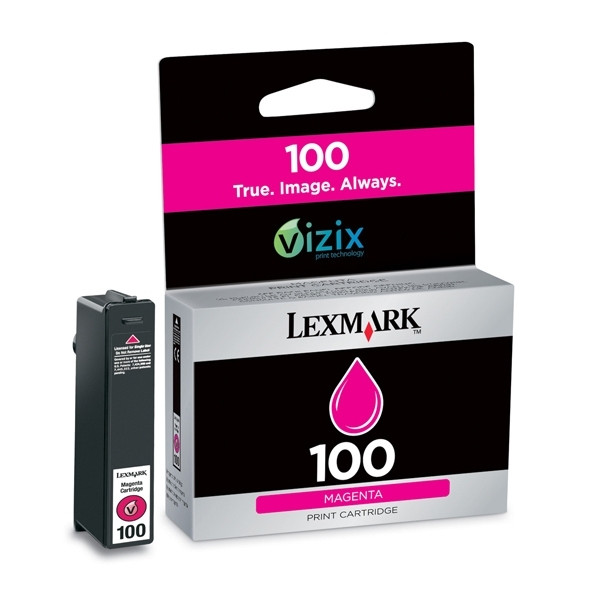 Lexmark nº 100 (14N0901) cartucho de tinta magenta 14N0901E 040418 - 1