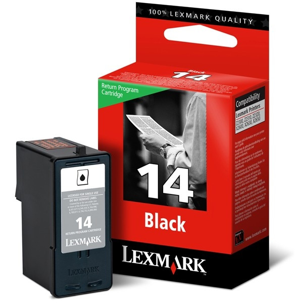 Lexmark nº 14 (18C2090E) cartucho de tinta negro (original) 18C2090E 040360 - 1