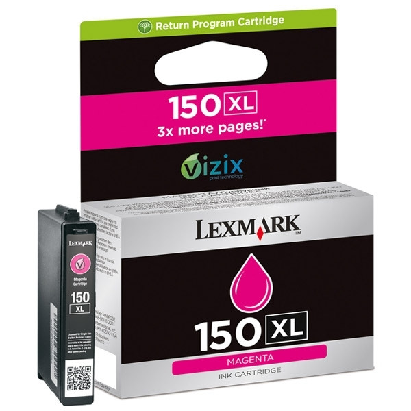 Lexmark nº 150XL (14N1616E) cartucho de tinta magenta XL (original) 14N1616E 040468 - 1