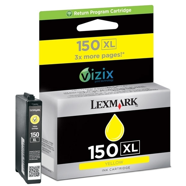 Lexmark nº 150XL (14N1618E) cartucho de tinta amarillo XL (original) 14N1618E 040470 - 1