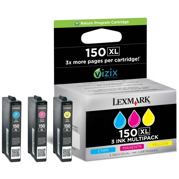 Lexmark nº 150XL (14N1807E) multipack tricolor (original) 14N1807E 040482 - 1