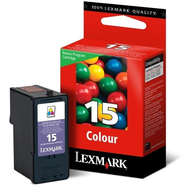 Lexmark nº 15 (18C2110E) cartucho de tinta tricolor (original) 18C2110E 040365 - 1