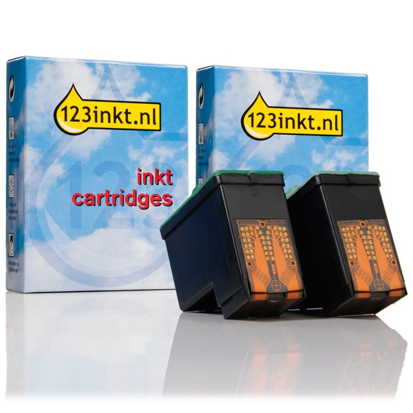 Lexmark nº 16 (10N0016) + nº 26 (10N0026) cartuchos de tinta (marca 123tinta) | Pack negro + color 040185 - 1