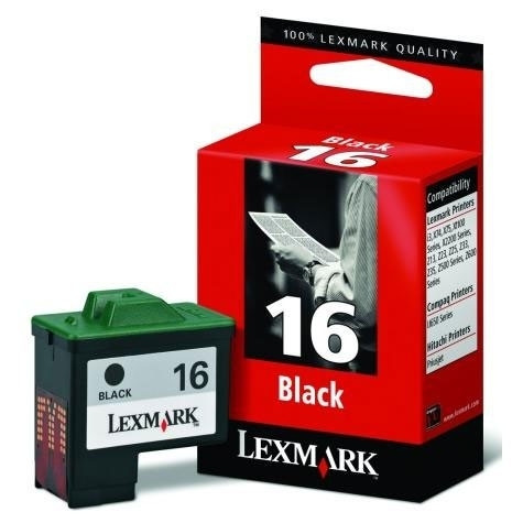 Lexmark nº 16 (10N0016) cartucho de tinta negro alta capacidad (original) 10N0016E 040170 - 1