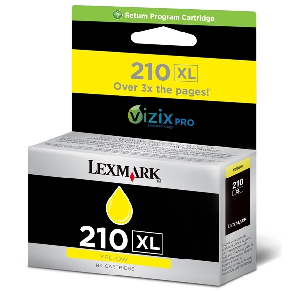 Lexmark nº 210XL (14L0177E) cartucho de tinta amarillo XL (original) 14L0177E 040614 - 1