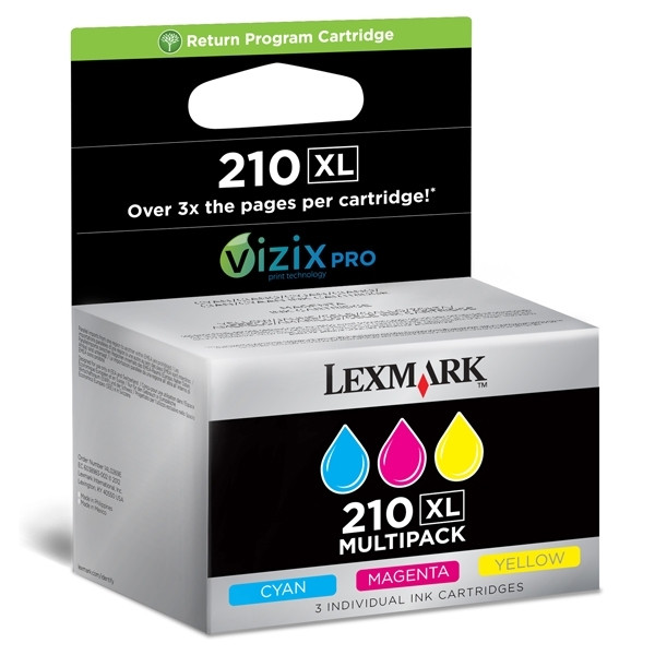 Lexmark nº 210XL (14L0269E) multipack tricolor (original) 14L0269E 040618 - 1