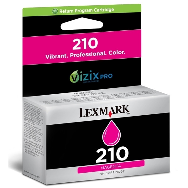 Lexmark nº 210 (14L0087E) cartucho de tinta magenta (original) 14L0087E 040604 - 1