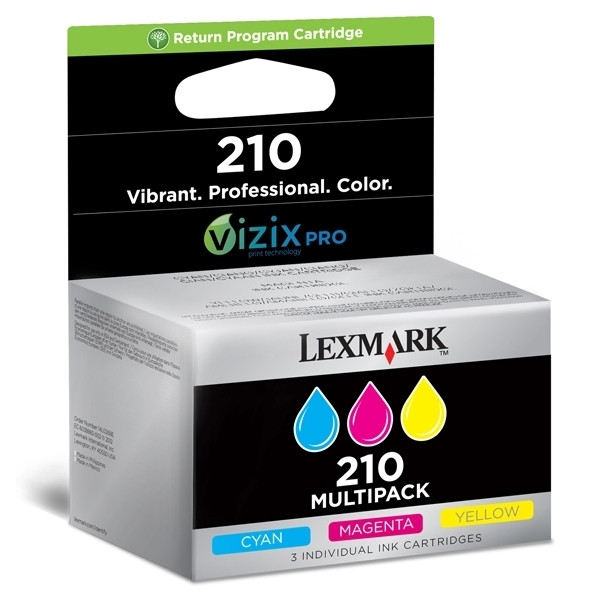 Lexmark nº 210 (14L0268E) multipack tricolor (original) 14L0268E 040616 - 1