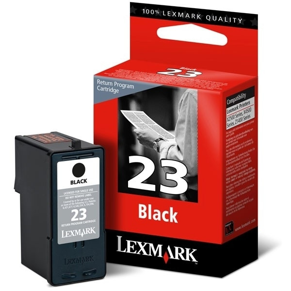 Lexmark nº 23 (18C1523) cartucho de tinta negro (original) 18C1523E 040340 - 1