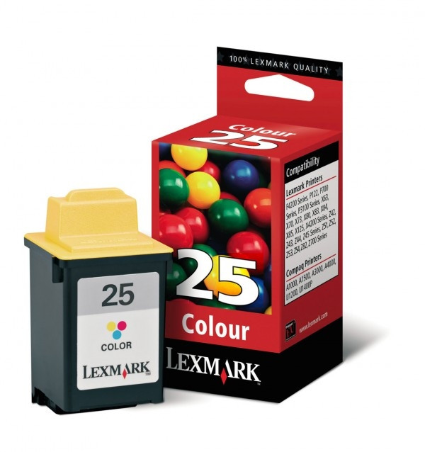 Lexmark nº 25 (15M0125) cartucho de tinta tricolor alta capacidad (original) 15M0125E 040055 - 1