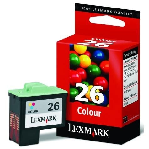 Lexmark nº 26 (10N0026) cartucho de tinta tricolor alta capacidad (original) 10N0026E 040180 - 1