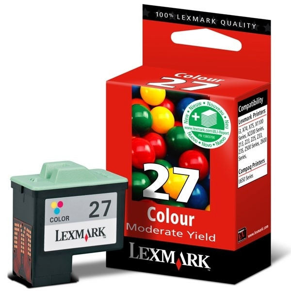 Lexmark nº 27 (10NX227) cartucho de tinta tricolor (original) 10NX227E 040174 - 1