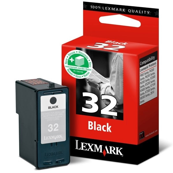 Lexmark nº 32 (18CX032E) cartucho de tinta negro (original) 18CX032E 040219 - 1