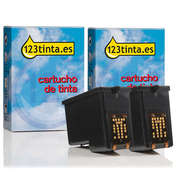 Lexmark nº 36XL + nº 37XL (80D2978) cartuchos de tinta (marca 123tinta) | Pack negro + color 040389 - 1