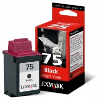 Lexmark nº 75 (12A1975) cartucho de tinta negro alta capacidad (original) 12A1975E 040025