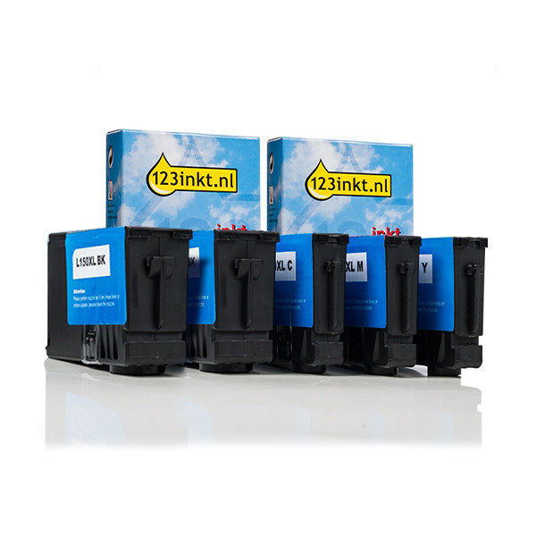 Lexmark n.° 150XL cartuchos de tinta (marca 123tinta) | Pack 2 negros + 3 colores 160852 - 1