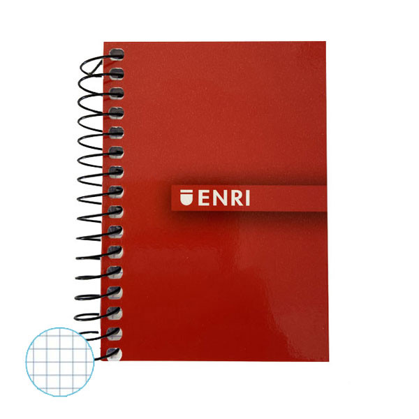 Libreta Enri A7 cuadrícula 4mm con 48 hojas (Tapa Blanda) - Surtido de colores