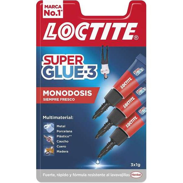 Loctite SuperGlue Pegamento instantáneo 3 unidades 427381 - 1
