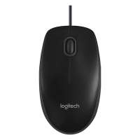 Logitech B100 Ratón óptico negro con cable